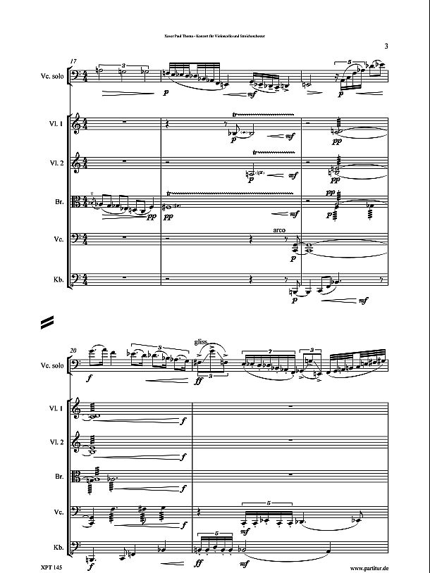 xpt145 Konzert Violoncello streichorchester